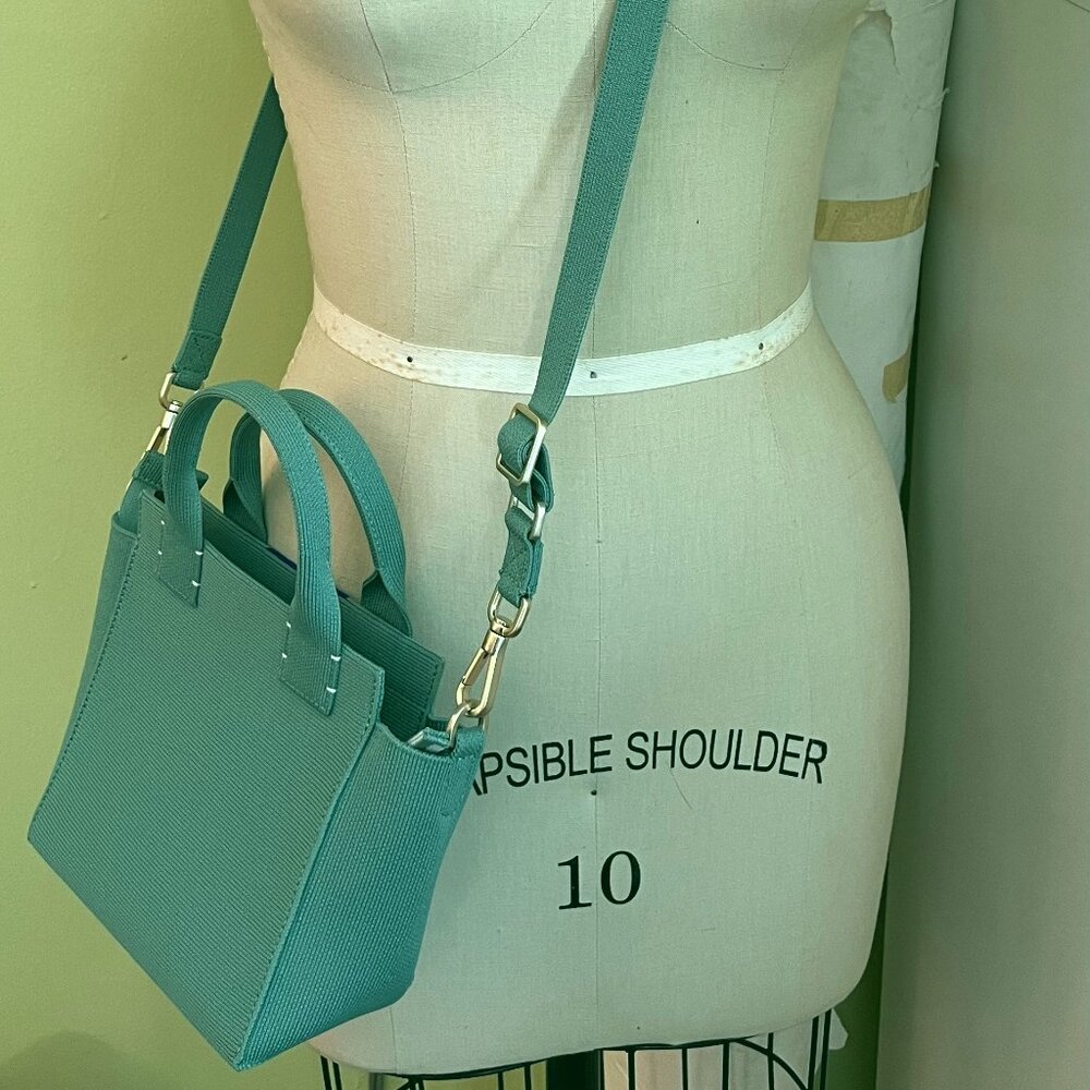 Rothy's Original The Mini Handbag Juniper Green NWT Box Dust Bag First Launch